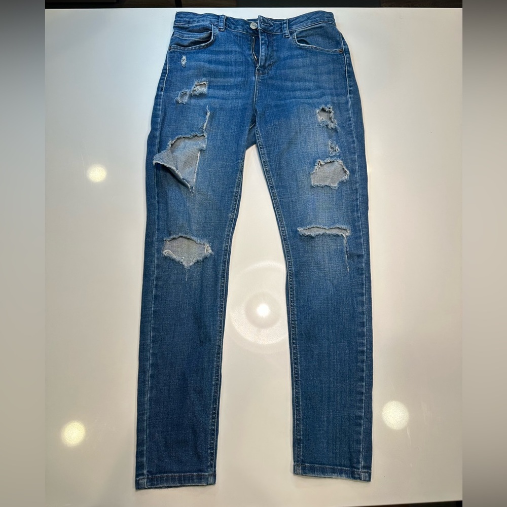 Topshop Moto Ripped Jeans - W28/L30